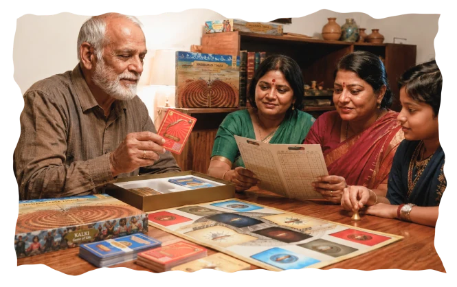 Grandparents playing
